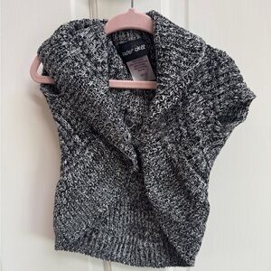 Paper Doll 2T Girls Black & White Shawl Sweater